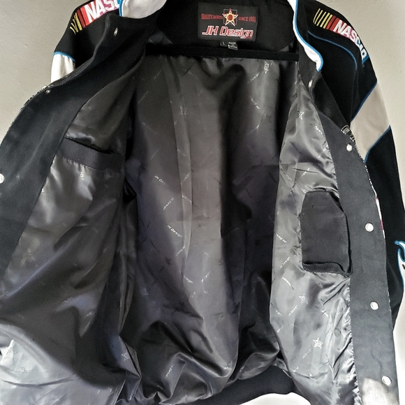 RARE VINTAGE Nascar JH Design Embroidered Twill Racing Jacket - Picture 5 of 16